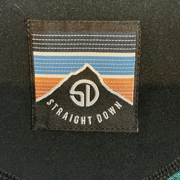 Straight Down Men’s Teal Quarter Zip Pullover Sweatshirt XL Golf Activewear - Picture 11 of 11